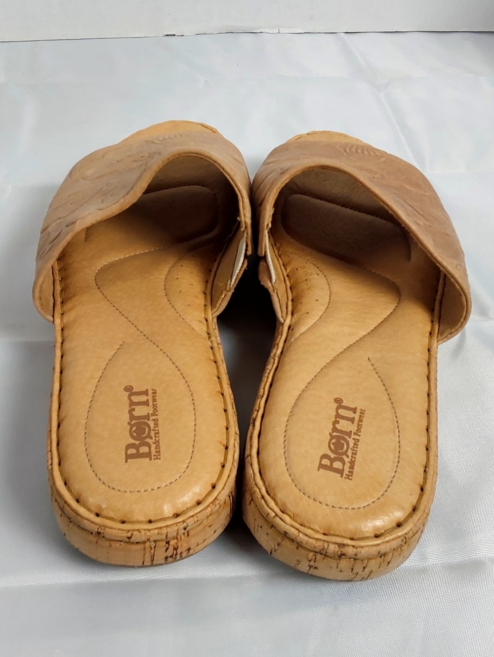  Born Fishlake Embossed Leather Slide Sandal - Picture 3 of 11